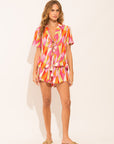 Shirt Nina Tie Up Mosaico - Nidas Australia