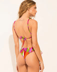 Cheeky bikini bottom from the Mosaico collection with colourful geometric print