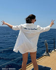 Mom on Vacation Linen Shirt