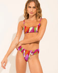 Cheeky bikini bottom from the Mosaico collection with colourful geometric print