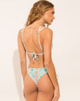 Triangle bikini top from the Mapa collection with light blue floral print